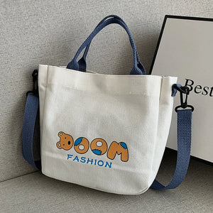 Japanese Style Vintage Tote Bag Large Capacity High School University Class