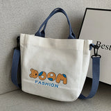 Japanese Style Vintage Tote Bag Large Capacity High School University Class