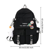Large Capacity Girl Backpack Female Student School Bags Japanese College Style M