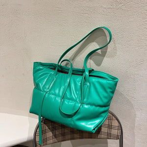 Large Capacity Women's Shoulder Bag All-match Texture Underarm Tote Bag