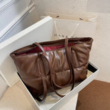 Large Capacity Women's Shoulder Bag All-match Texture Underarm Tote Bag
