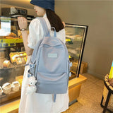 Large Capacity Ladies Backpack Forest College School Backpack Retro 15-inch