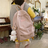 Large Capacity Ladies Backpack Forest College School Backpack Retro 15-inch