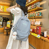 Large Capacity Ladies Backpack Forest College School Backpack Retro 15-inch