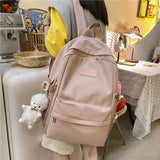 Large Capacity Ladies Backpack Forest College School Backpack Retro 15-inch