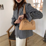 Large Capacity Green Tote Bag PU Leather Female Purse Handbag