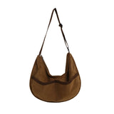 Large Capacity Women's Shoulder Bag Corduroy Messenger Bag