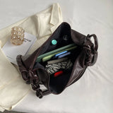 Large Capacity Vintage Leather Tote Bag for Women