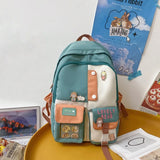 Large Capacity Ladies Travel Backpack Multi-pocket College Waterproof School Bag