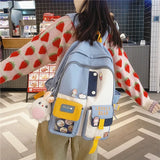 Large Capacity Ladies Travel Backpack Multi-pocket College Waterproof School Bag
