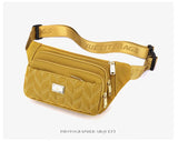 Large Capacity Sports Nylon Waist Bag Chest Crossbody Handbag