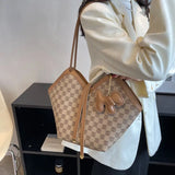 Large Capacity Women's Shoulder Bag All-Matching Western Style Tote Bag