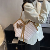 Large Capacity Women's Shoulder Bag All-Matching Western Style Tote Bag