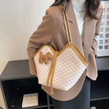 Large Capacity Women's Shoulder Bag All-Matching Western Style Tote Bag