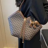 Large Capacity Women's Shoulder Bag All-Matching Western Style Tote Bag