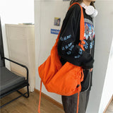 Canvas Shoulder Bag South Korea Style Hobos