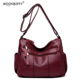 Women's Large Capacity Leather Crossbody Bag