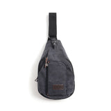 Men Chest Bag Single Shoulder Back Bag Canvas Travel Crossbody
