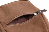 Men Chest Bag Single Shoulder Back Bag Canvas Travel Crossbody