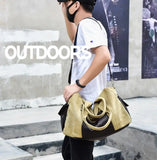 Large Capacity Canvas Travel Bags Vintage Men Women Weekend Duffle Tote