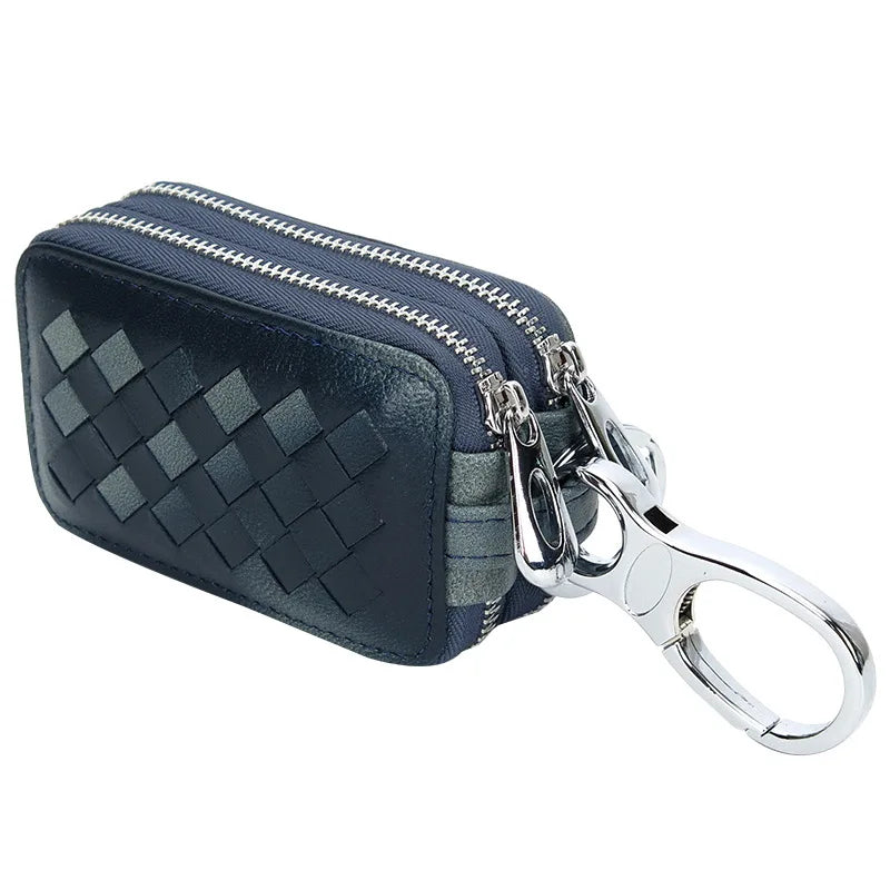 Large Capacity Leather Double Zippers Wallets
