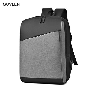 Large Capacity Men's USB Charging Business Backpack 15.6 Inches Bag