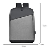 Large Capacity Men's USB Charging Business Backpack 15.6 Inches Bag