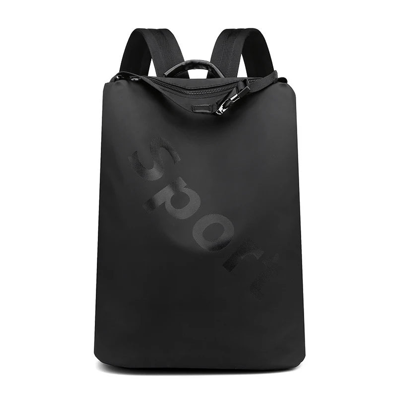 Men's Large Capacity Backpack Handbag Single Shoulder Bag With Letters