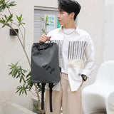 Men's Large Capacity Backpack Handbag Single Shoulder Bag With Letters