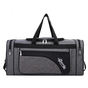 Men's Large Capacity Travel Duffle Bag Oxford Weekend Trip Unisex Lugg