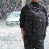 Large Capacity Men's Waterproof Oxford Cloth Rucksack USB Computer Bag