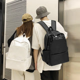 Large Capacity Outdoor Travel Leather Backpacks BookBags School Backpack