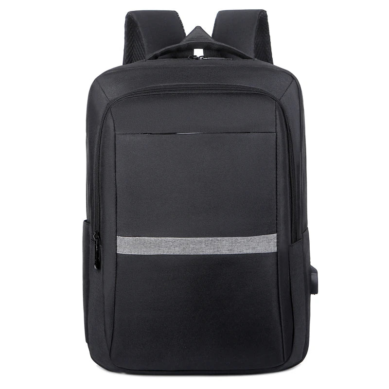 Large Capacity Men's Backpack USB Charging Waterproof Rucksack