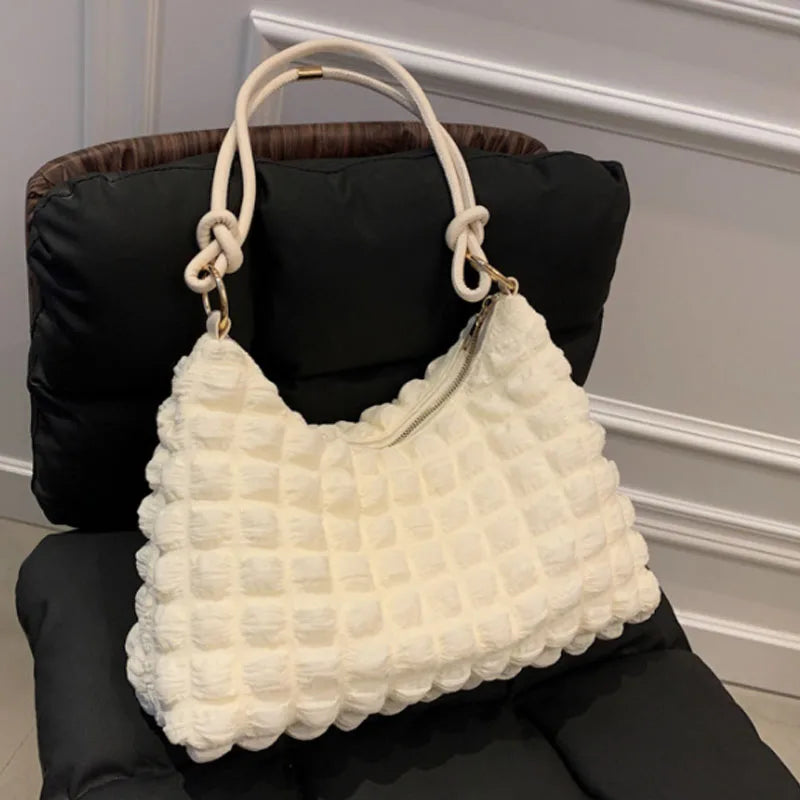 Large Capacity Messenger Winter Lingge Fold Large Bag Leisure Personalized Women