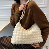Large Capacity Messenger Winter Lingge Fold Large Bag Leisure Personalized Women