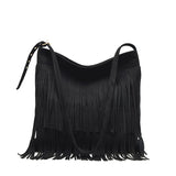 Large Capacity Messenger Bags For Women Matte Tassel Shoulder Bags