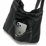Denim Youth Tote Bag Casual Jeans Women Handbags Whole Purse