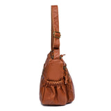 Vintage Multilayer Crossbody Bag Women Shoulder Handbag Leather Messenger