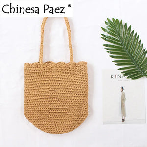 Large Capacity Net Shopping Bags Cotton Rope Shoulder Bags