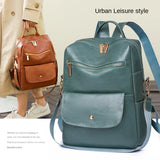Large Capacity Women's Backpack High-grade Texture Versatile Commuter Leisure