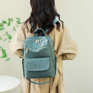 Large Capacity Women's Backpack High-grade Texture Versatile Commuter Leisure