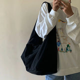 Large Capacity Nylon Bucket Shoulder Bag Purses Tote Hand Bag