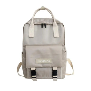 Large Capacity Nylon School Bag For Teenage Girl High Women Backpack