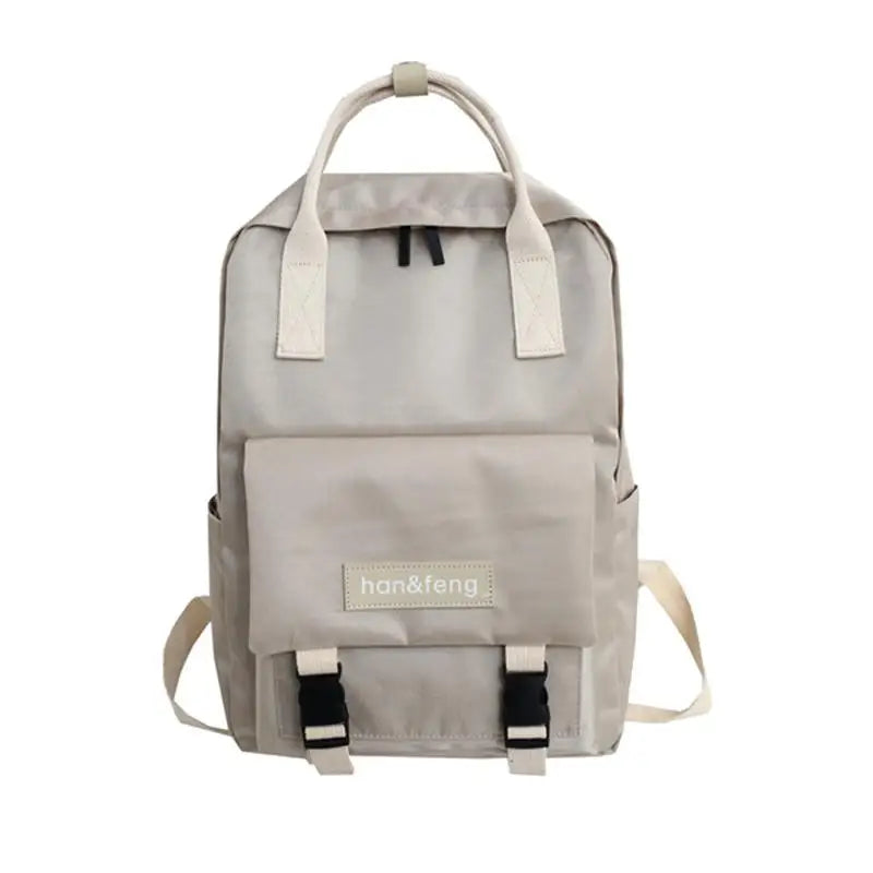 Large Capacity Nylon School Bag For Teenage Girl High Women Backpack