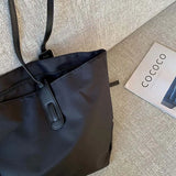 Large Nylon Shoulder Bags Waterproof Top-handle Totes for Women