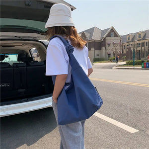 Large Nylon Underarm Shoulder Bags Women Students School Handbags