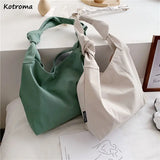 Large Nylon Underarm Shoulder Bags Women Students School Handbags