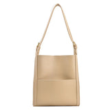 Large Capacity One Shoulder Bag Women's Summer PU Leather High Solid Casual Fema