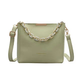 Large Capacity One Shoulder Bags PU Leather Vintage Bucket Handbag