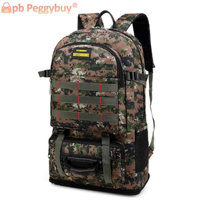 Large Capacity Outdoor Backpack Oxford Camouflage Trekking Rucksack Waterproof
